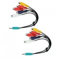 thumbnail image 3 of Para cable AV, 2 piezas para Samsung LCD, cable AV doble, cable de video RCA, True Excellence, 3 of 12
