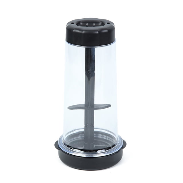 rygai Cooking Tools,Rotary Flour Sifter,Large Capacity Clear Flour Mixing Cup Handheld Tapioca Baking Powder Dispenser Sieve Container Kitchen