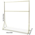 thumbnail image 2 of Clothing Garment Rack Metal Heavy Duty Display Rack Hanger for Home/Store, 2 of 14