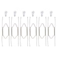 thumbnail image 1 of Unique Bargains 9Pack Plate Hanger, 10 Inch Stainless Steel Invisible Wall Plate Hangers for Decorative Plates, Silver, 1 of 6