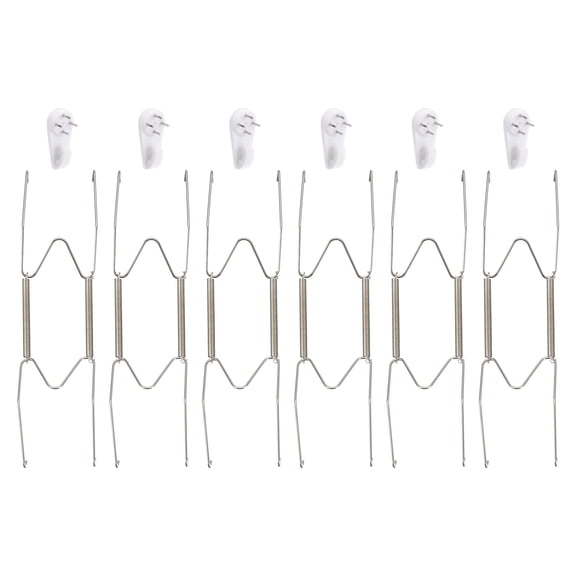9Pack Plate Hanger, 10 Inch Stainless Steel Invisible Wall Plate Hangers for Decorative Plates, Silver