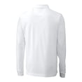 thumbnail image 3 of Men's Cutter & Buck White Citadel Bulldogs Big & Tall Tri-Blend Pique Long Sleeve DryTec Polo, 3 of 3