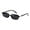Black/Black, variant on FEISEDY Retro Rectangular Sunglasses for Women Men 90s Small Vintage Fashion Square Sunnies B0282