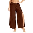 thumbnail image 2 of Yopmin Side Split Yoga Pants for Women Wide Leg Flowy High Rise Palazzo Harem Pants Women Summer Trousers for Dance, 2 of 7