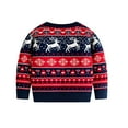 thumbnail image 3 of GYRATEDREAM Toddler Boy Girls Ugly Christmas Sweater Long Sleeve Crewneck Pullover Toddler Kids Xmas Sweater Tops, 3 of 6