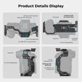 thumbnail image 4 of Funda de cámara SmallRig R6 Mark II para Canon con rieles NATO y Pl, 4 of 8