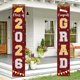 thumbnail image 1 of Pancartas de graduación para el porche, Clase de 2026, ¡Felicitaciones, Graduados! Decoraciones para la puerta: Letreros colgantes para la decoración de la fiesta en la puerta principal., 1 of 6