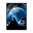thumbnail image 1 of RYLABLUE Wolf Fleece Blanket Throw Blanket 58x80 inches, 1 of 1