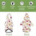 thumbnail image 6 of Fotbe Tulips Flowers Print Small Dog Sweater Hoodies Pet Grey Hooded Soft Fleece Sweatshirts with Pocket Fall Winter Puppy Cat Sweaters Warm Clothes-Medium, 6 of 7