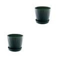 thumbnail image 1 of kurtrusly Modern Decorative Flower Pots Easy To Maintain Various Colors And Sizes green S pot+S tray 2Set, 1 of 6