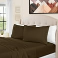thumbnail image 2 of 1500-Thread Count 100% Egyptian Cotton Luxurious Solid Sheet Set with Deep Pockets Mocha / Cal King, 2 of 5