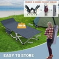 thumbnail image 4 of FICISOG Adult Outdoor Folding Bed, Portable Folding Camping Cots with Mattress & Carry Bag, 4 of 15