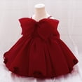 thumbnail image 6 of Afdoent Toddler Girls Dress Party Elegant Embroidered Tutu Gown For Birthday Performance Flower Girl Formal Attire 6-9 Months, 6 of 9