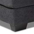 thumbnail image 3 of Baxton Studio Langley Modern and Contemporary Dark Grey Fabric Upholstered Sectional Sofa with Right Facing Chaise, 3 of 5