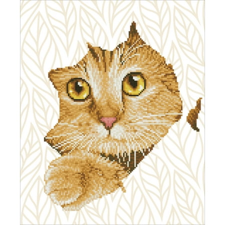 UPC: 4895225915125 | DIAMOND DOTZ® Kitten Peek Diamond Painting Kit
