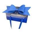 thumbnail image 2 of Caja vacía de San Valentín con lazo, romántica y única, con transparencia. Azul, 2 of 6