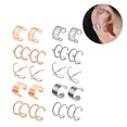 thumbnail image 1 of Qarigey 10 pares de clips para los oídos Juegos de gotas para los oídos de acero inoxidable Clips de aleación no perforantes unisex Ropa, zapatos y accesorios Miscelánea No2, 1 of 8