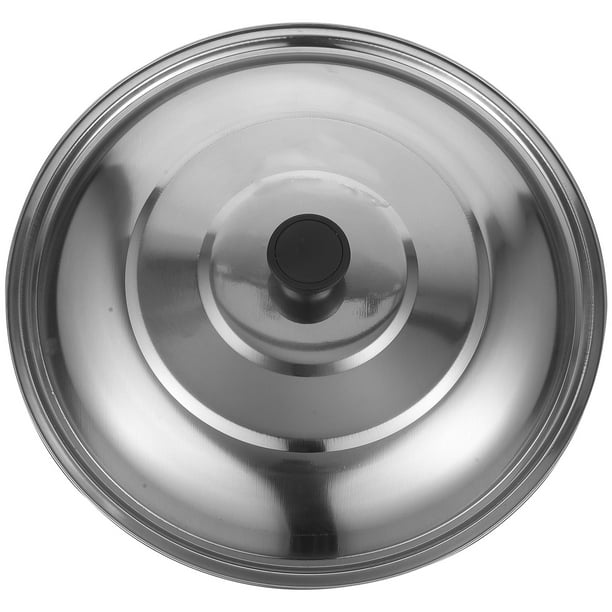 Tapa de sartén de acero inoxidable, tapa redonda para olla, tapa para sartén, tapa para olla de cocina