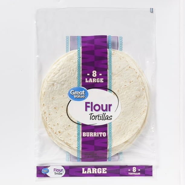 Great Value Tortilla 10" 12/8ct