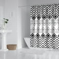 thumbnail image 2 of 72x72 Inches Bohemian Shower Curtain Polyester Fabric with Tribal Ethnic Pattern Bathroom Decor Aesthetic, 2 of 5