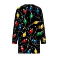 thumbnail image 5 of Christmas Outfit for Women Long Sleeve Loose Fit Tunic Tops with 2 Pockets Crewneck Xmas Printed T-shirts (S, Multicolor 03), 5 of 5