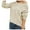Beige, variant on GigrtiJin Knitted Sweaters for Womens Long Sleeve Round Neck Hollow out Pullover Top Comfy Casual Loose Sweater Blouse