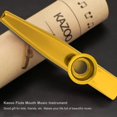 thumbnail image 3 of Boquilla de aleación de metal, regalo de fiesta para estudiantes, instrumento para estudiantes, socio de guitarra Ukri Kazoo, 1 unidad, 3 of 5