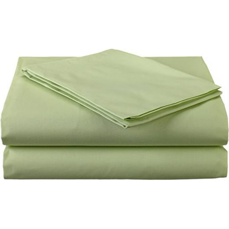 TL Care Cotton Percale 3-Piece Toddler Bedding Sheet Set, for boys and girls, Celery