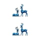 thumbnail image 3 of Cateissary Figuras de ciervos de lujo con detalles en el hogar de 2 piezas para un adorno de estilo único para la decoración del hogar azul M azul METRO 2Conjunto, 3 of 6