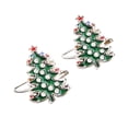 thumbnail image 3 of Gemelos hechos a mano de nieve muñeco de nieve Santa Navidad camisa tachuelas gemelos- árbol de Navidad Hugo Gemelos de Chrismas masculinos, 3 of 8