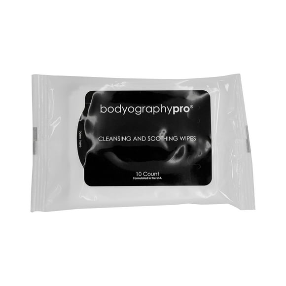 Bodyography Toallitas Limpiadoras y Calmantes, 10 Unidades