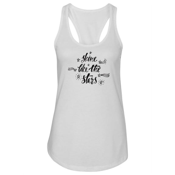 Shine Like The Stars Design. Tank Women -Image by Shutterstock, Female XX-Large