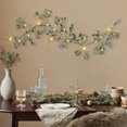 thumbnail image 2 of Corona de olivo artificial con luces LED, 180 cm de plástico verde, hojas de olivo, decoración para interiores y exteriores, repisa de chimenea, bodas, fiestas, decoración del hogar, jardín, porche,, 2 of 9
