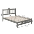 thumbnail image 6 of AFI Tahoe 14" Queen Wood Platform Bed with Slatted Headboard and Footboard, Grey, 6 of 6