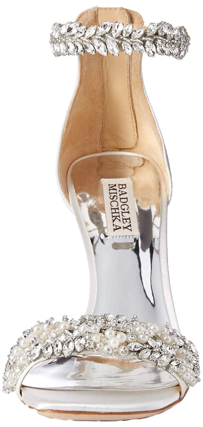 fiorenza embellished ankle strap evening shoe