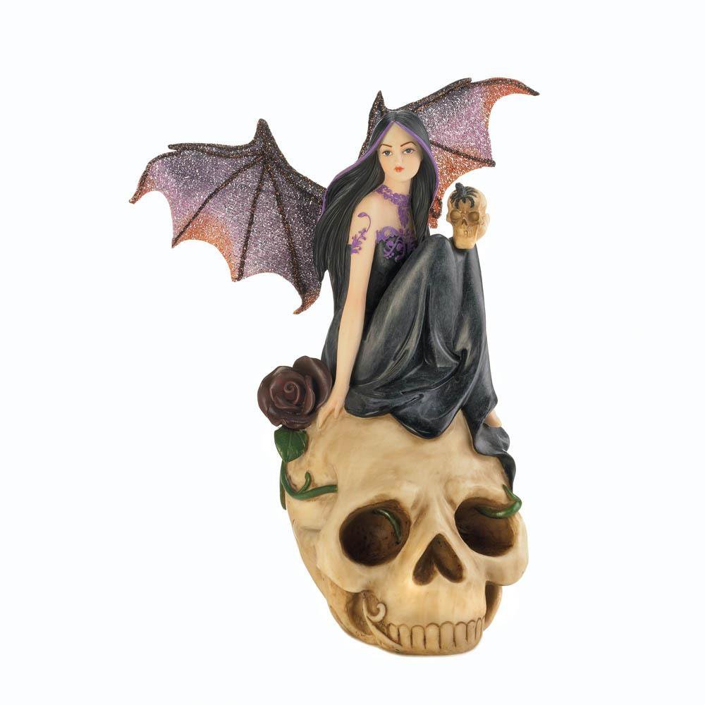 purple fairy figurine