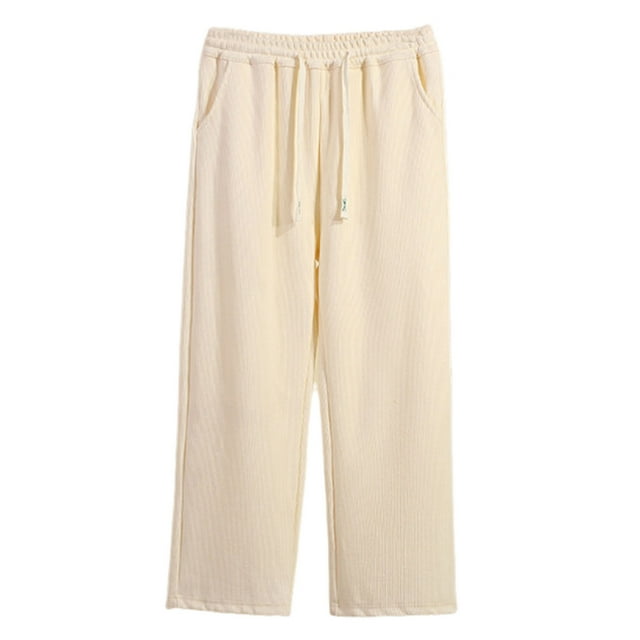 YUNAFFT 3-15 Years Girls Wide Leg Pants Solid Color Elastic Waist Droopy Casual Everyday Versatile