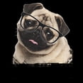 thumbnail image 2 of Men's Lost Gods Pug Nerd Graphic T-Shirt, 2 of 5