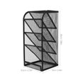 thumbnail image 2 of CATIEBYE Minimalist Pen Holder: Black Desk Organizer For Classroom Supplies 1Set, 2 of 6