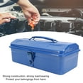 thumbnail image 4 of Coffre à Outils Bleu, Structure en Métal à Forte Capacité de Charge, Organisateur de Rangement d'Outils Portable, Compact et Facile à Transporter, Design au Style Unique, Ranger des Outils à l'Atelier, au Garage, en Voiture Ou au Travail, 4 of 7