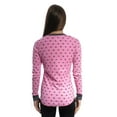 thumbnail image 2 of Cuddl Duds Women's Thermal Crew Neck Top (Medium, Pink Heart), 2 of 2