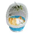 thumbnail image 2 of Simulation Cute Cats Kitten Sound Plush Doll Toy Hanging Basket Home Decoration, 2 of 8