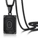 thumbnail image 1 of PROSTEEL Collar con colgante inicial de acero inoxidable para hombres y mujeres, letra O Personalizado Amor Nombre Collar Negro Cadena Cumpleaños Navidad Regalo para Niño, 1 of 8