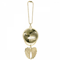 thumbnail image 1 of Dark Big-sized White Roses Car Keychain Angel Wing Pendant, 1 of 4