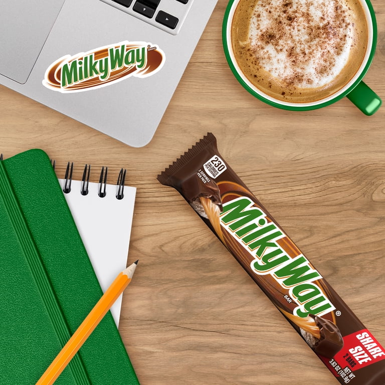 Milky Way Milk Chocolate Candy Bar, Caramel and Nougat, Sharing