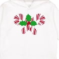 thumbnail image 3 of Inktastic Candy Canes and Holly Christmas Toddler Hoodie, 3 of 4