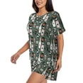 thumbnail image 2 of Haiem Halloween Potions Pattern Pajama Set for Women 2 Piece Lounge Set Short Sleeve Tops and Shorts Soft Sleepwear-3X-Large, 2 of 7