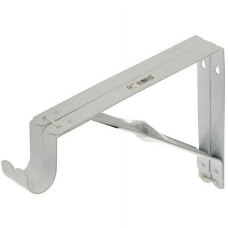 Symmetry Shelf Bracket with Closet Rod Bar Holder