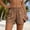 Shorts-Khaki, variant on Summer Beach Shorts for Women Comfy Elastic Waist Lounge Short Pants Flattering Relaxed Fit Lightweight Bottoms with Side Slits for Casual Daily Vacation Tropical Getaway Wear Khaki XL