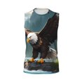 thumbnail image 6 of Picia Forest River Bald Eagle mens Cotton Tank Undershirts , Moisture-wicking Ribbed Tanks, Lightweight Cotton Tank Undershirts-3X-Large, 6 of 8